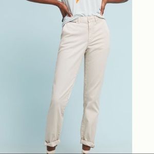Anthropologie chino light coral pants